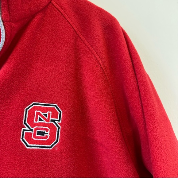 Columbia Red Fast Trek II Full-Zip Fleece Jacket with NC State Logo - Picture 5 of 9